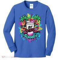 Get Loaded Summer Tea Junkie Ice Tea Dye Summer Vibes Gift Kids Long Sleeve Shirt thumb 0