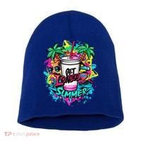 Get Loaded Summer Tea Junkie Ice Tea Dye Summer Vibes Gift Short Acrylic Beanie thumb 0