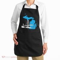 Great Lakes Shaped  Summer Michigan Mackinac Bridge Apron thumb 2
