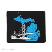Great Lakes Shaped  Summer Michigan Mackinac Bridge Mousepad thumb 0
