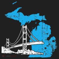 Great Lakes Shaped  Summer Michigan Mackinac Bridge Hat thumb 2