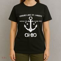Grand Lake St. Marys Ohio Funny Fishing Camping T-Shirt thumb 4