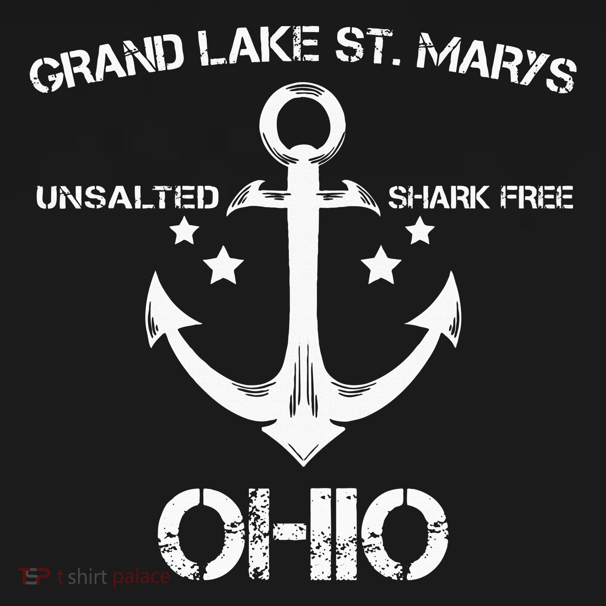 Grand Lake St. Marys Ohio Funny Fishing Camping Mousepad