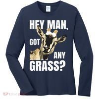 Goat Lovers Shirts Farm Animal Pun Pets Meme Funny Goat Women's Long Sleeve Shirt thumb 0