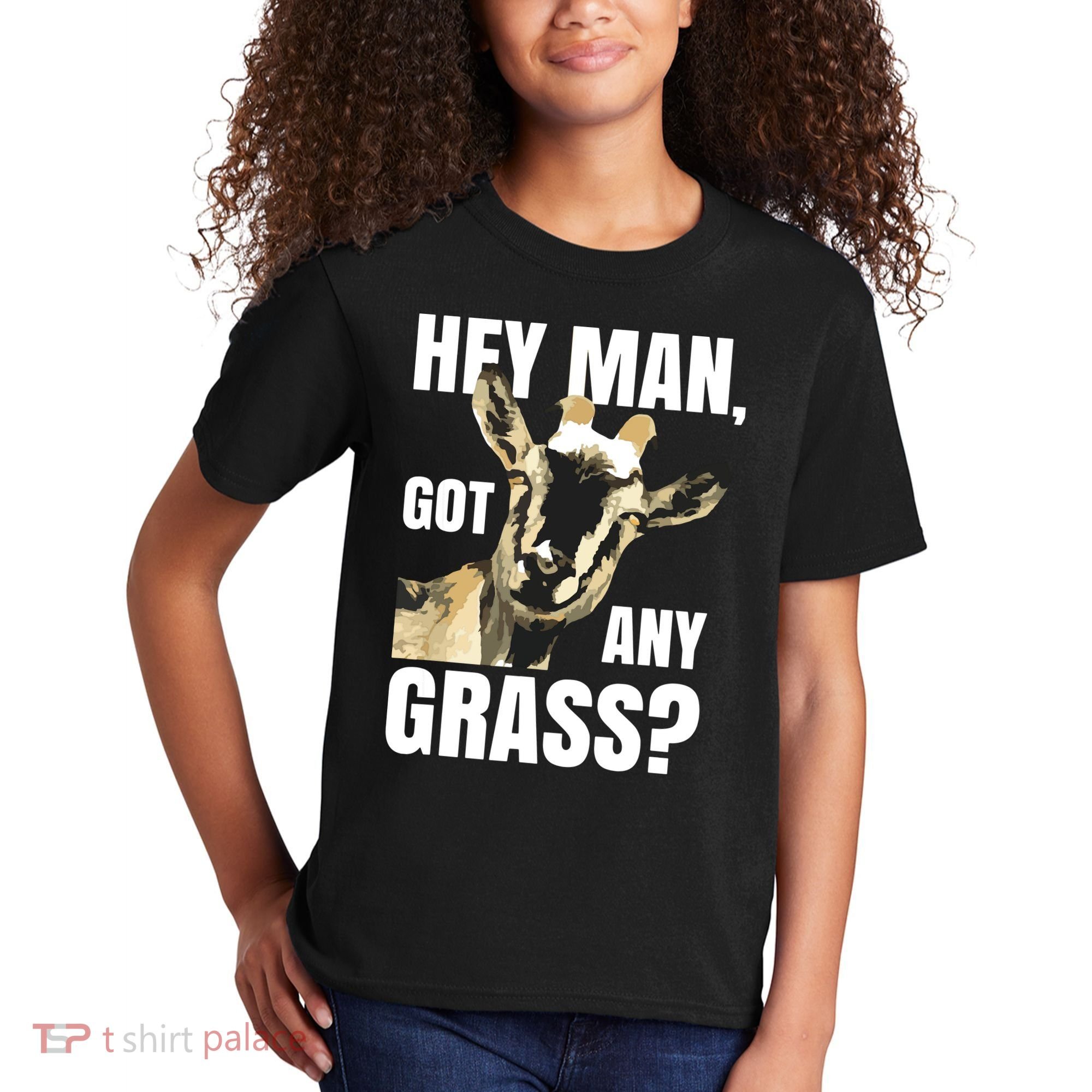 Goat Lovers Shirts Farm Animal Pun Pets Meme Funny Goat Kids T-Shirt
