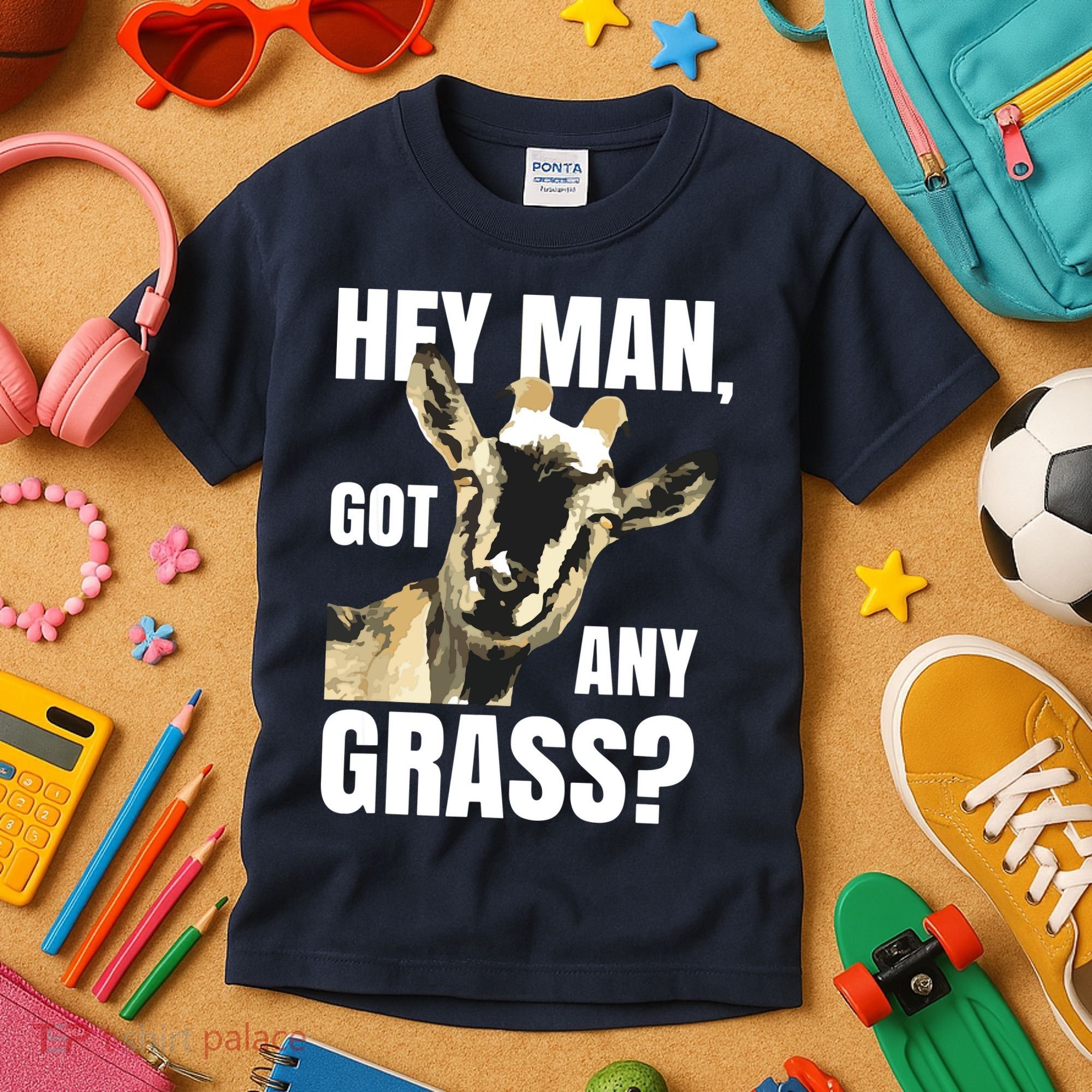Goat Lovers Shirts Farm Animal Pun Pets Meme Funny Goat Kids T-Shirt