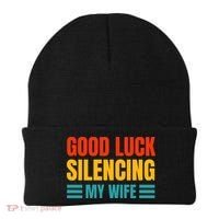 Good Luck Silencing My Wife Beanie thumb 0