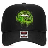 Green Lips Sexy Irish Leopard Shamrock St Patricks Day Hat thumb 0