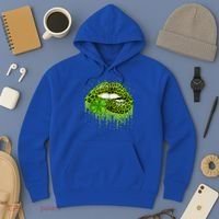 Green Lips Sexy Irish Leopard Shamrock St Patricks Day Hoodie thumb 3