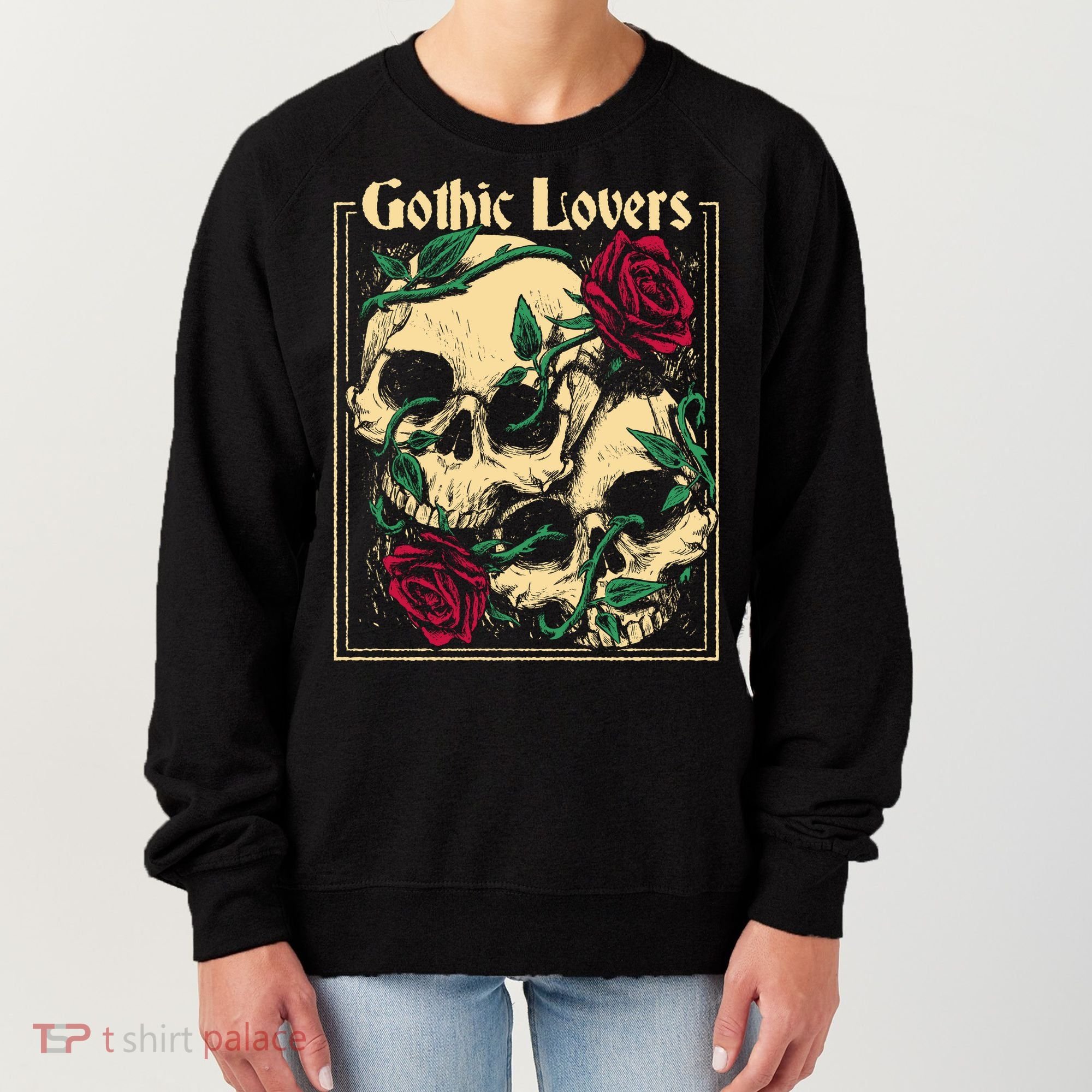 Gothic Lovers Skull And Rose Women's Sweatshirt