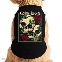 Gothic Lovers Skull And Rose Doggie Tank thumb 0