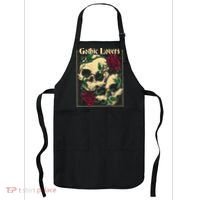 Gothic Lovers Skull And Rose Apron thumb 0