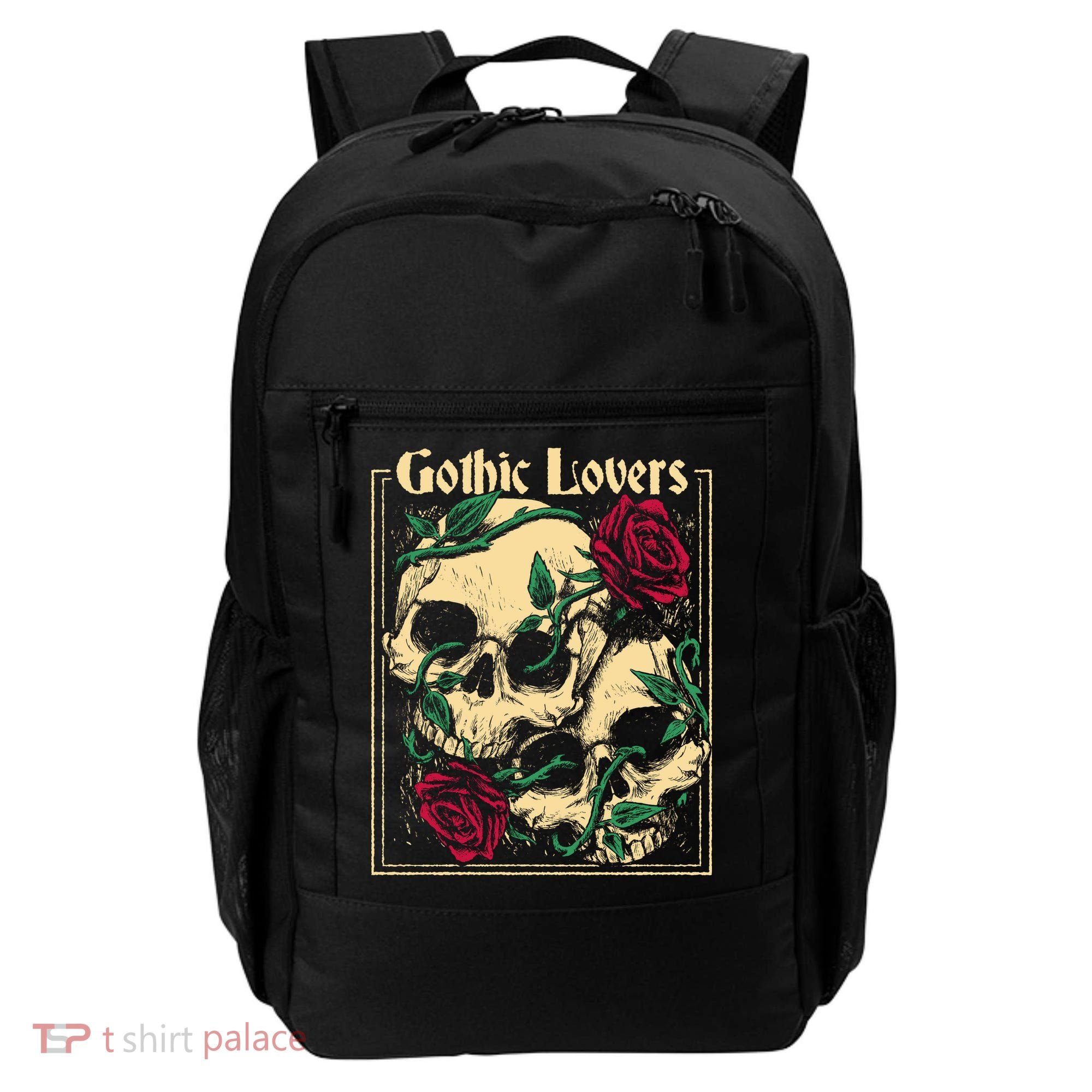 Gothic Lovers Skull And Rose Backpack