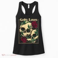 Gothic Lovers Skull And Rose Women's Tank Top thumb 0