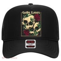 Gothic Lovers Skull And Rose Hat thumb 0