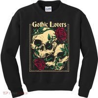 Gothic Lovers Skull And Rose Kids Sweatshirt thumb 0