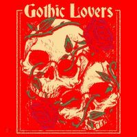 Gothic Lovers Skull And Rose Santa Hat thumb 1