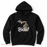 Great Lakes Shaped Wo Petoskey Stone Michigan Rocks Hoodie thumb 0