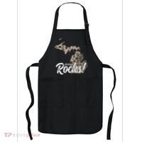 Great Lakes Shaped Wo Petoskey Stone Michigan Rocks Apron thumb 0