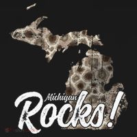 Great Lakes Shaped Wo Petoskey Stone Michigan Rocks T-Shirt thumb 7