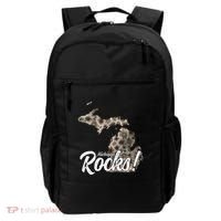 Great Lakes Shaped Wo Petoskey Stone Michigan Rocks Backpack thumb 0