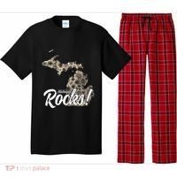 Great Lakes Shaped Wo Petoskey Stone Michigan Rocks Pajama Set thumb 0