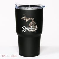 Great Lakes Shaped Wo Petoskey Stone Michigan Rocks Tumbler thumb 0