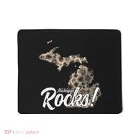 Great Lakes Shaped Wo Petoskey Stone Michigan Rocks Mousepad thumb 0
