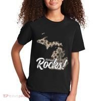 Great Lakes Shaped Wo Petoskey Stone Michigan Rocks Kids T-Shirt thumb 2