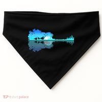 Guitar Lake Shadow Love Guitar Musician USA-Made Doggie Bandana thumb 0