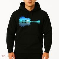 Guitar Lake Shadow Love Guitar Musician Hoodie thumb 2