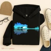 Guitar Lake Shadow Love Guitar Musician Hoodie thumb 4