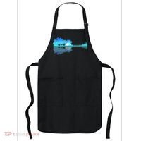 Guitar Lake Shadow Love Guitar Musician Apron thumb 0