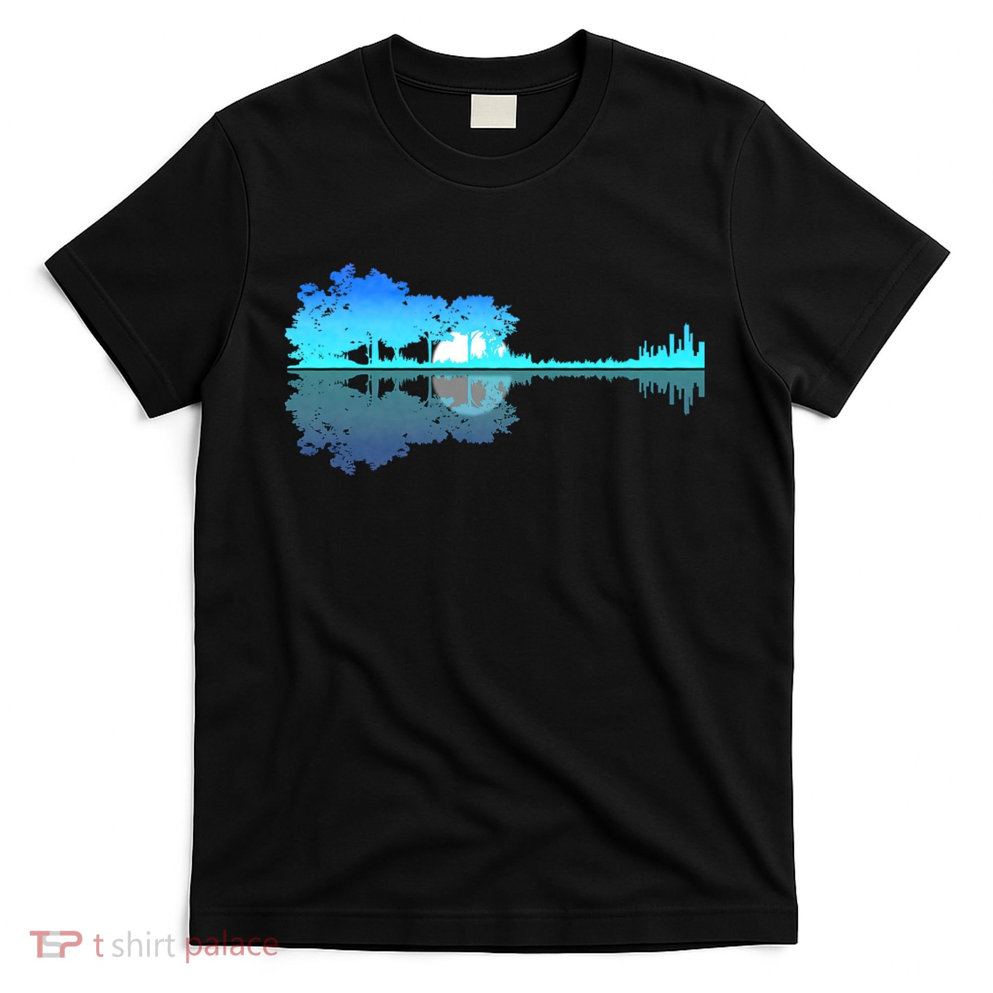 Guitar Lake Shadow Love Guitar Musician T-Shirt
