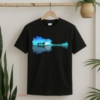 Guitar Lake Shadow Love Guitar Musician T-Shirt thumb 2