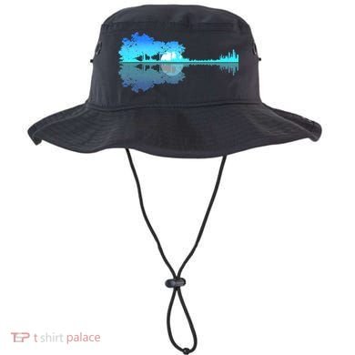 Guitar Lake Shadow Love Guitar Musician Bucket Hat