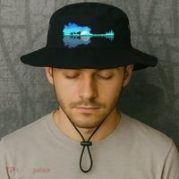 Guitar Lake Shadow Love Guitar Musician Bucket Hat thumb 2