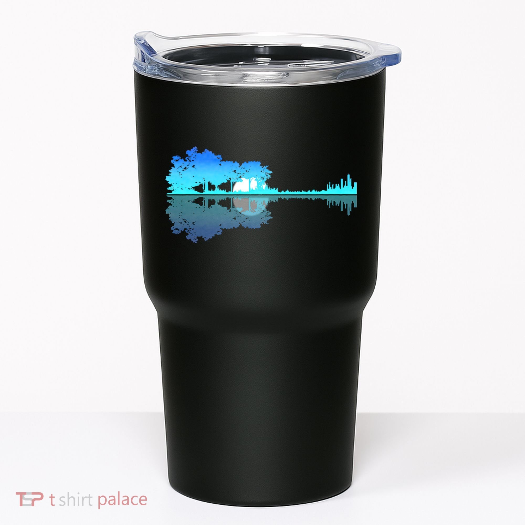 Guitar Lake Shadow Love Guitar Musician Tumbler