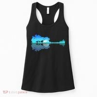 Guitar Lake Shadow Love Guitar Musician Women's Tank Top thumb 0