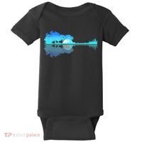 Guitar Lake Shadow Love Guitar Musician Baby Bodysuit thumb 0
