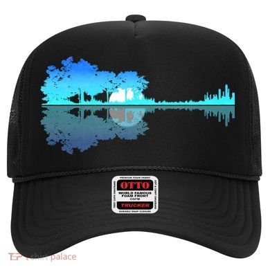 Guitar Lake Shadow Love Guitar Musician Hat