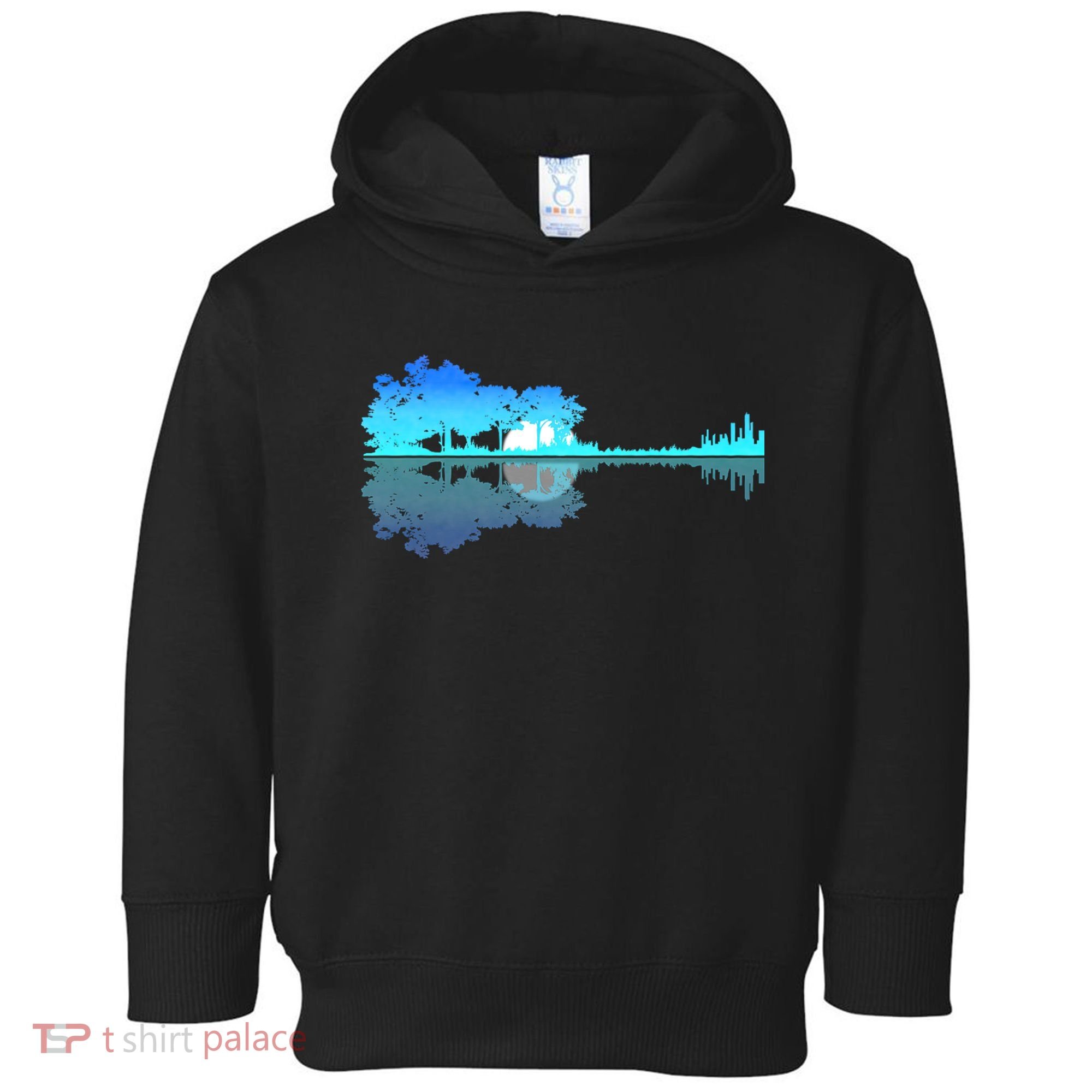Guitar Lake Shadow Love Guitar Musician Toddler Hoodie