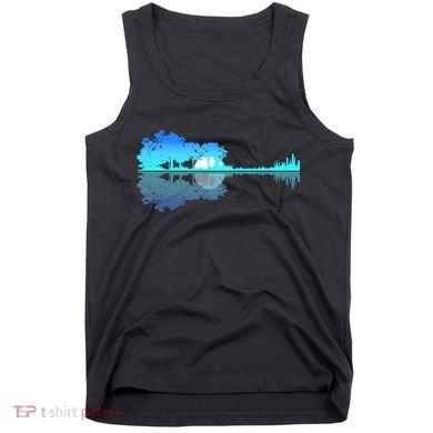 Guitar Lake Shadow Love Guitar Musician Tank Top