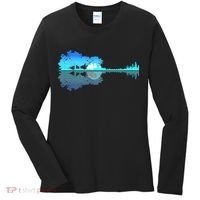 Guitar Lake Shadow Love Guitar Musician Women's Long Sleeve Shirt thumb 0