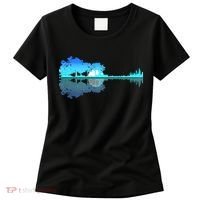 Guitar Lake Shadow Love Guitar Musician Women's T-Shirt thumb 0