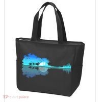 Guitar Lake Shadow Love Guitar Musician Tote Bag thumb 3