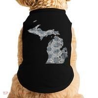 Great Lakes Shaped Women Summer Petoskey Stone Michigan Doggie Tank thumb 0
