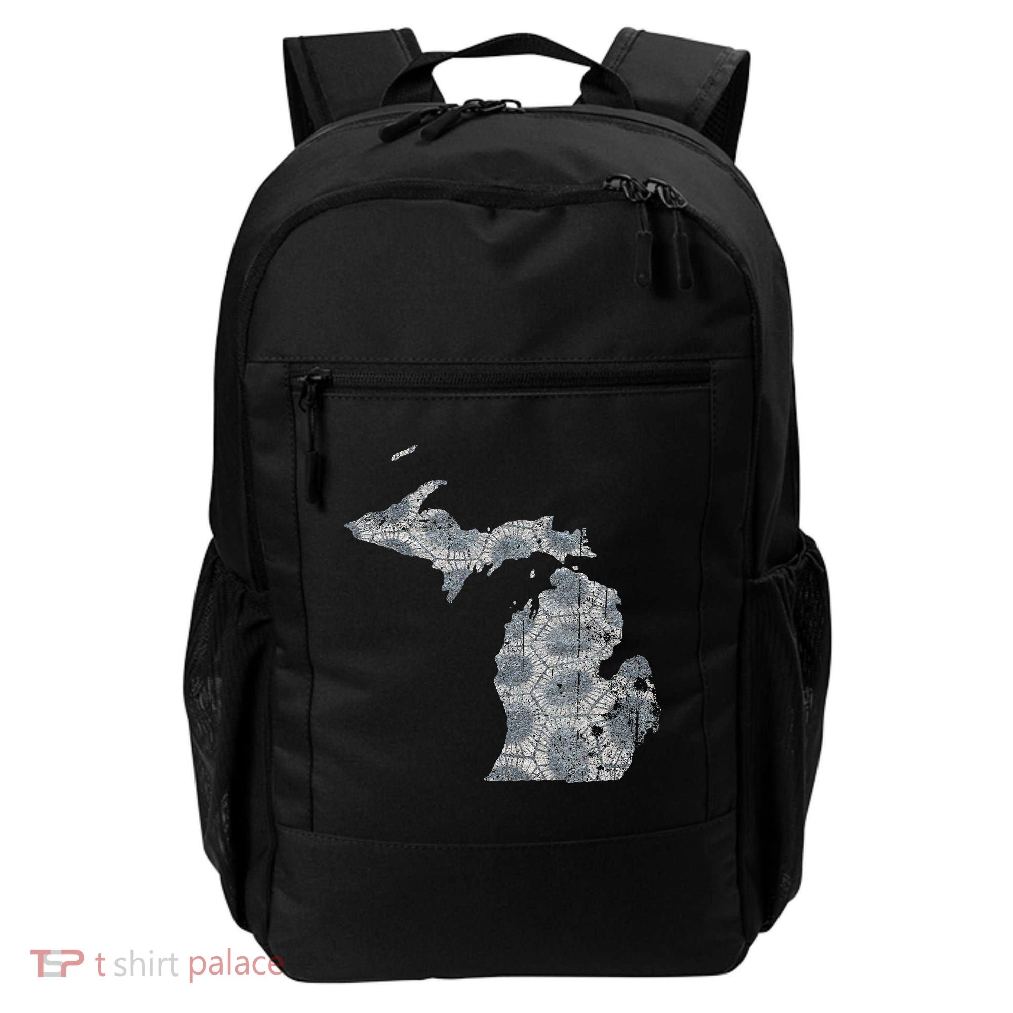 Great Lakes Shaped Women Summer Petoskey Stone Michigan Backpack
