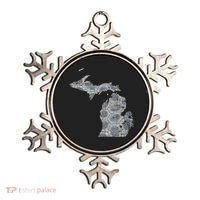 Great Lakes Shaped Women Summer Petoskey Stone Michigan Ornament thumb 0