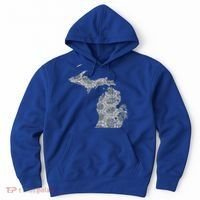 Great Lakes Shaped Women Summer Petoskey Stone Michigan Hoodie thumb 0